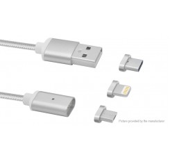 1-to-3 Micro-USB/8-pin/USB-C to USB 2.0 Data Sync / Charging Cable (100cm)