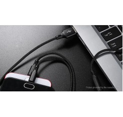 3-in-1 Micro-USB/USB-C/8-pin to USB 2.0 Braided Data Sync / Charging Cable (1.2m)