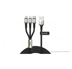 Authentic Baseus 3-in-1 8-pin/Micro-USB/USB-C to USB 2.0 Charging Cable (120cm)