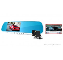 4.3" TFT 1080p Rear View Mirror Car DVR Camcorder