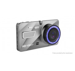 A10 4'' IPS HD 1296p Dual Lens Car Dash Camera DVR Camcorder