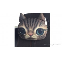3D Cat Styled Car Headrest Neck Pillow