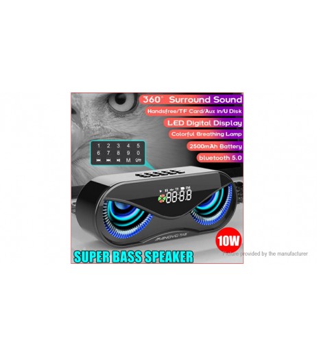 Manovo M6 Owl Styled Bluetooth V5.0 Stereo Speaker Subwoofer
